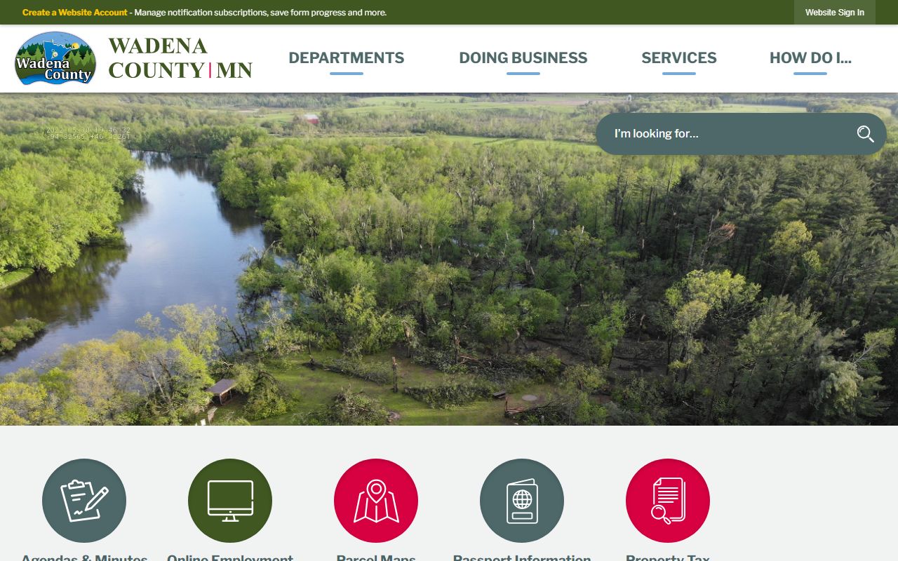 Wadena County official homepage